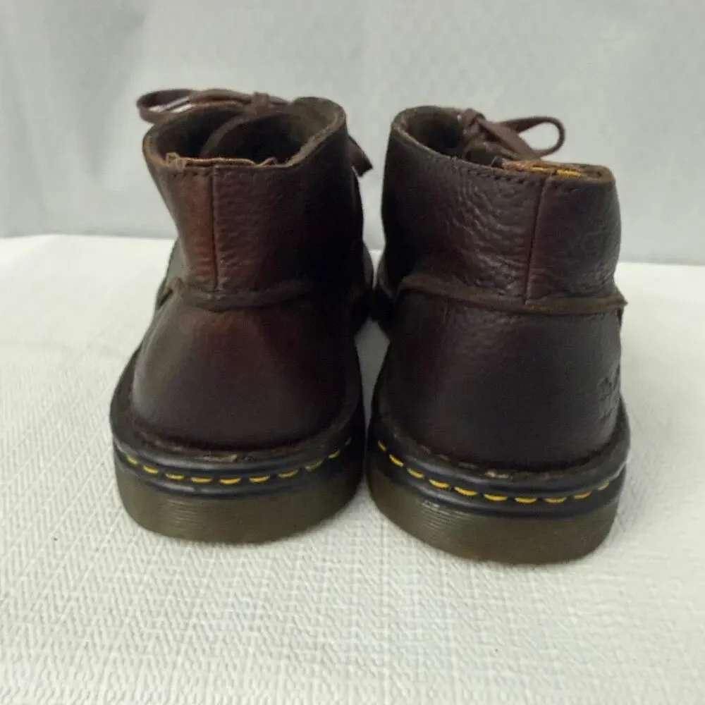 Dr Martens Boots Mens Size 10 Sussex Brown Leather Pebbled Ankle Grunge
